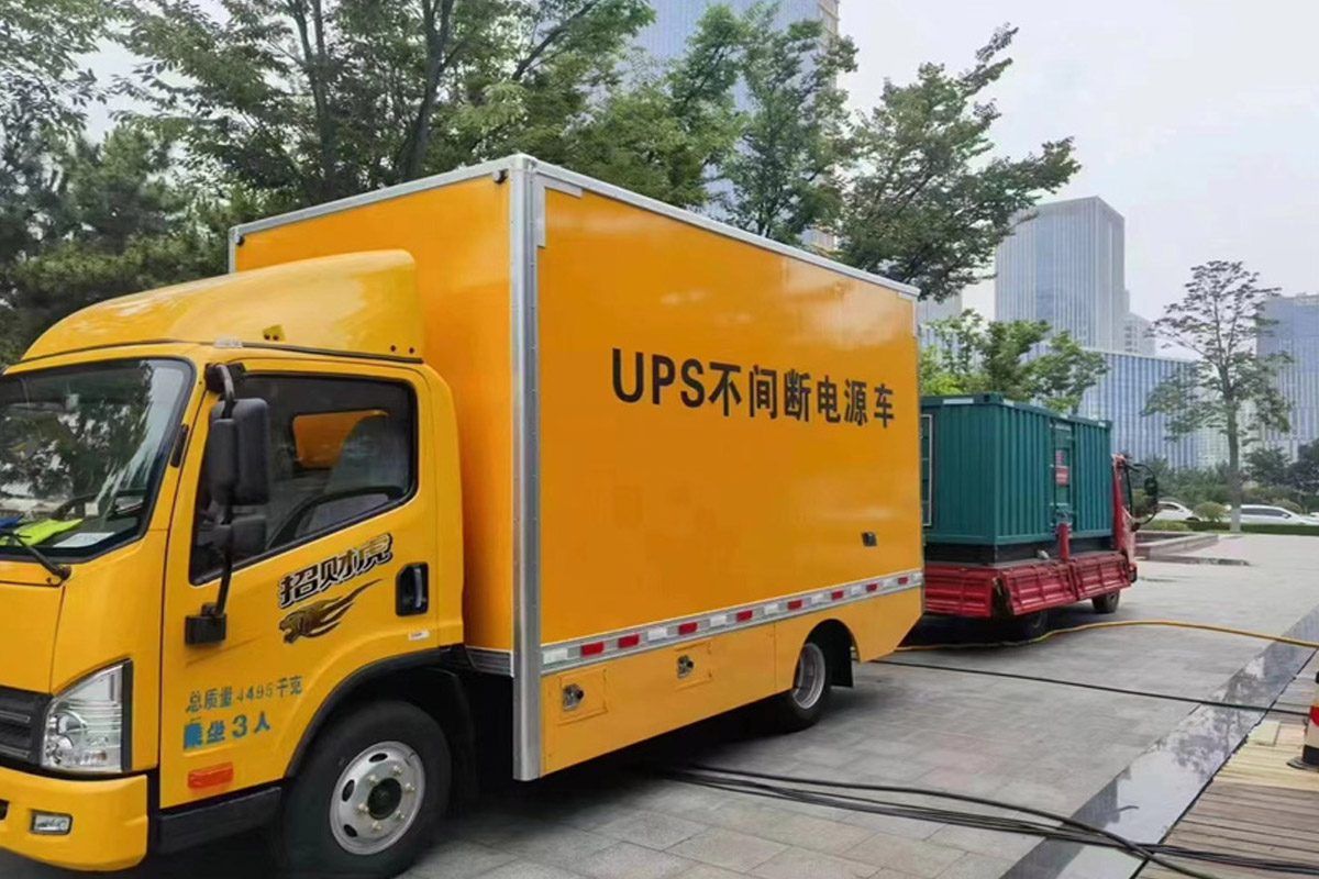 惠安发电机租赁施工现场